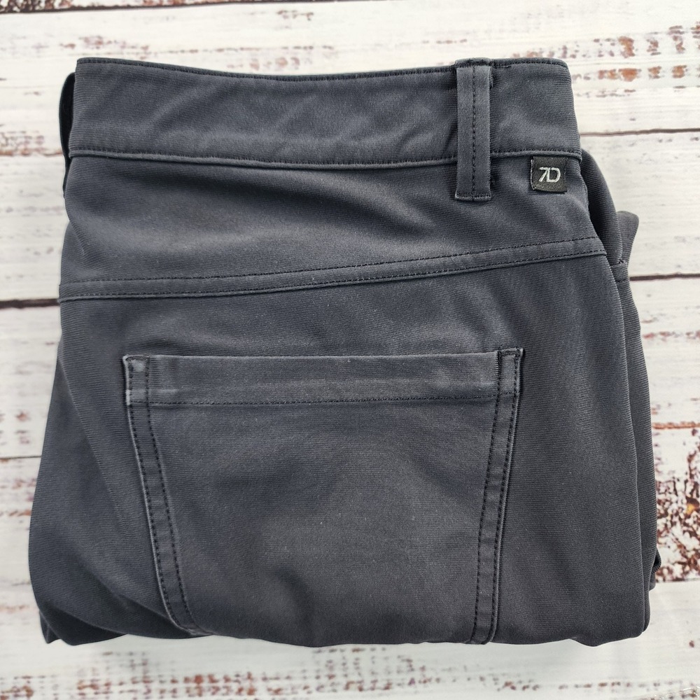 7 Diamonds Infinity Mens‎ 33x26 Gray 5 Pocket Stretch Tech Golf Chino Pants